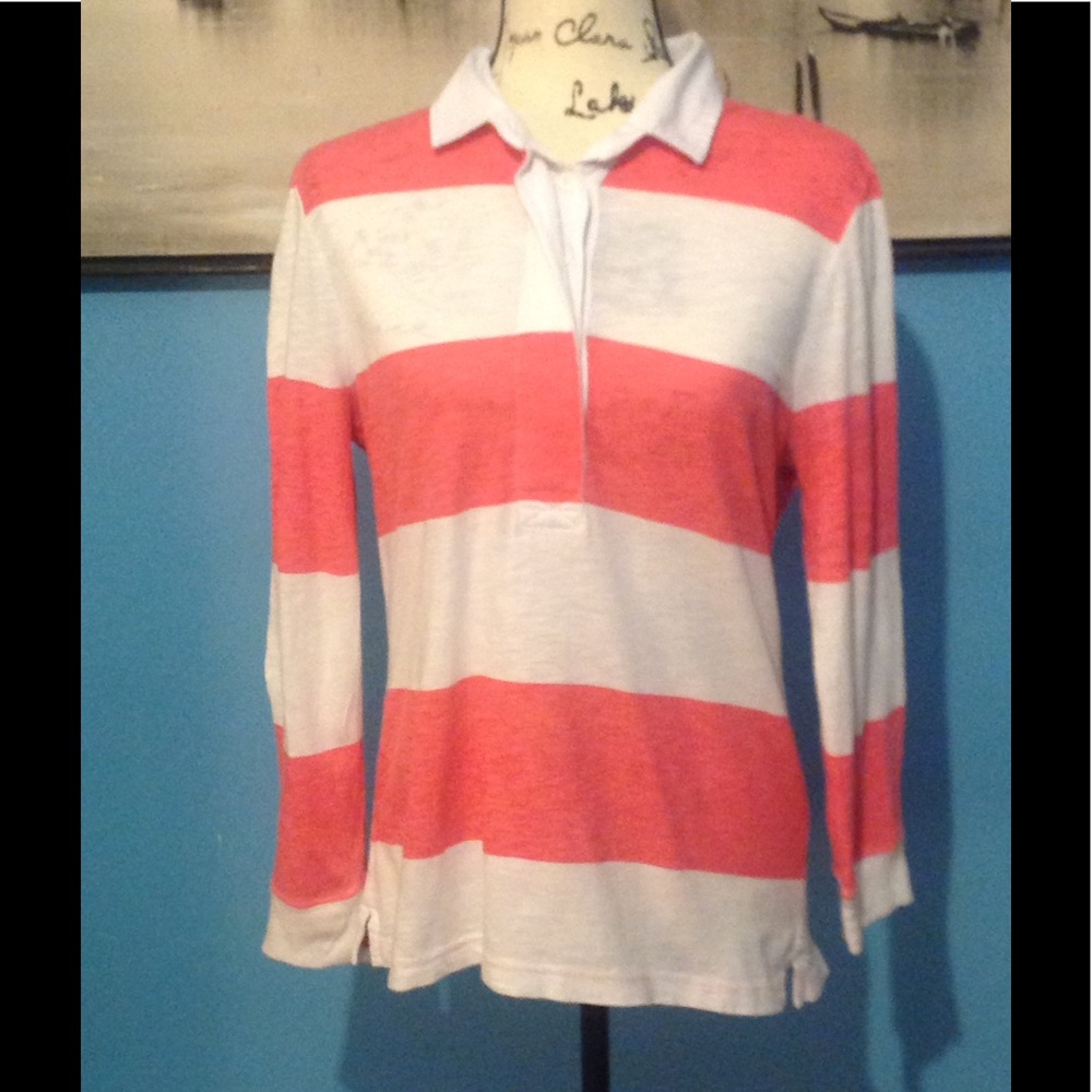 J. Crew long sleeve rugby shirt