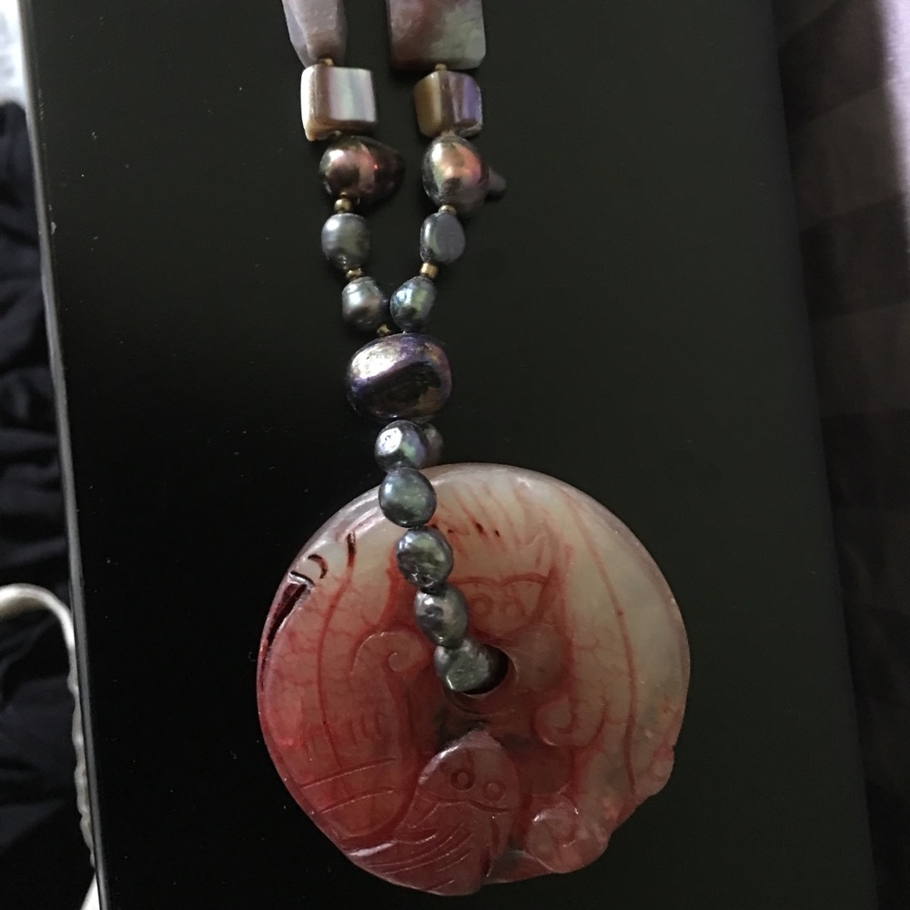 Beautiful handmade quarts necklace- ) beautiful!