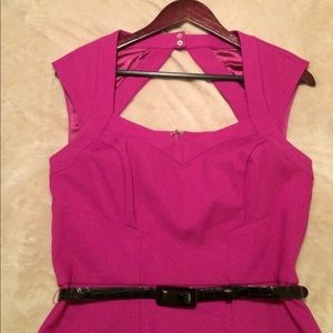 WHBM Fuscia Shirt Dress size 6