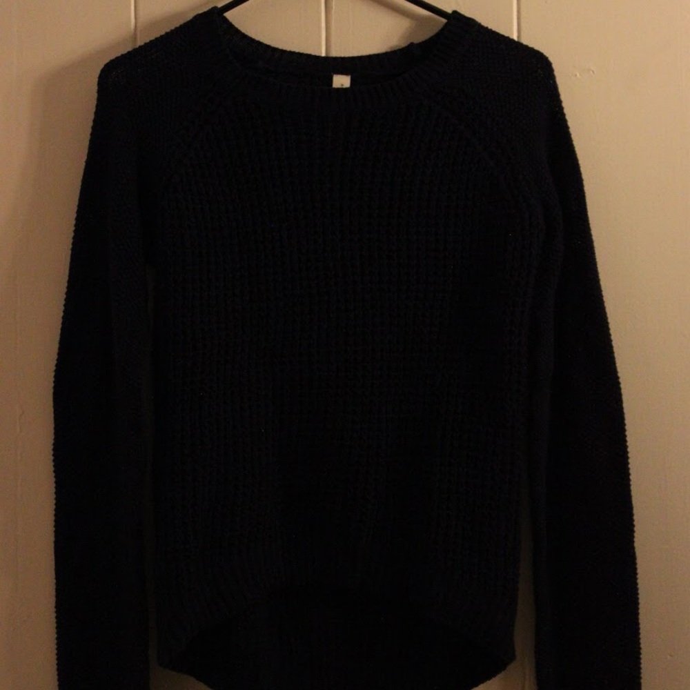 navy blue knit sweater from aeropostale