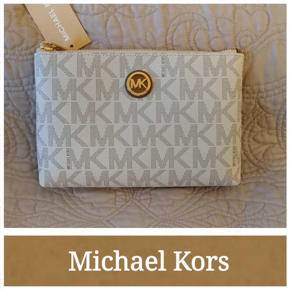 🆕 NWT Michael Kors Fulton Travel Pouch