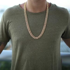 18k Iced out Cuban link