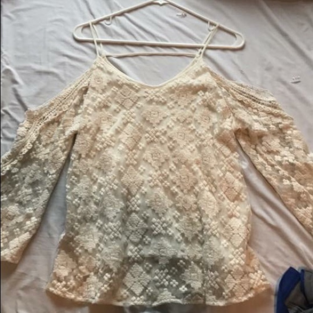 Lace off the shoulder boutique top