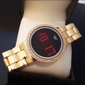 18k Gold Plated Digital watch