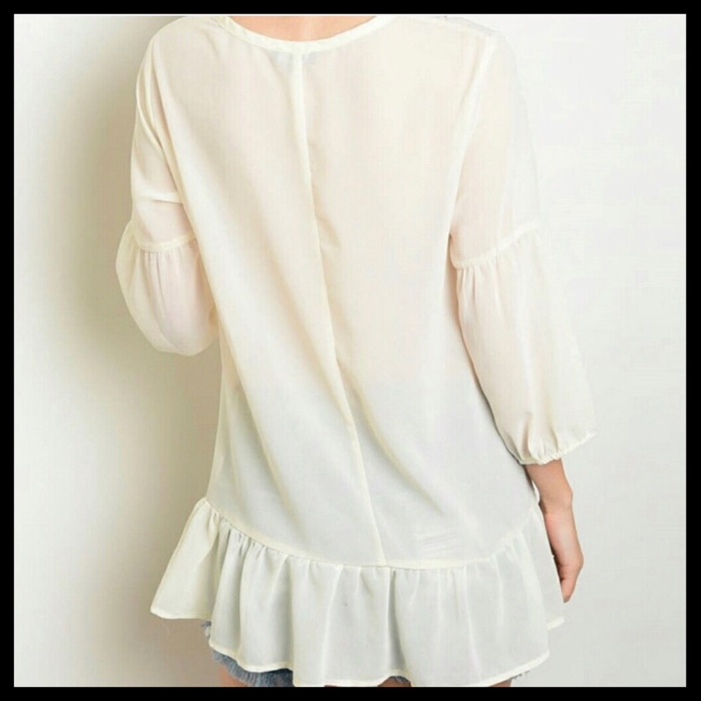 🆕Beautiful Chiffon Boho Blouse - Picture 2 of 4