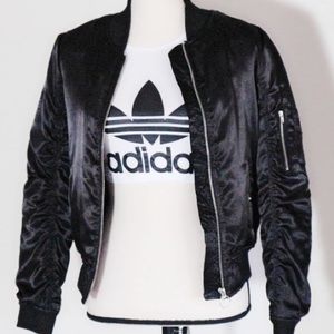 Satin bomber jacket