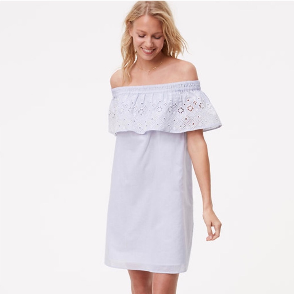 Loft off shoulder dress