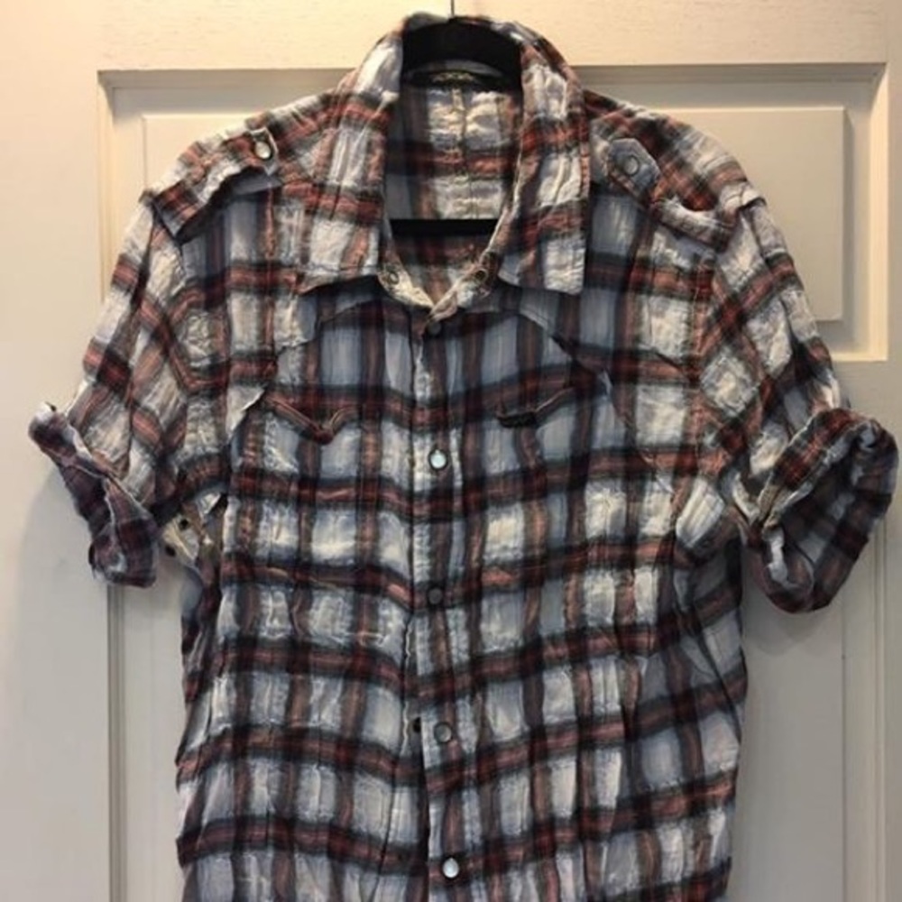 william rast lightweight button down