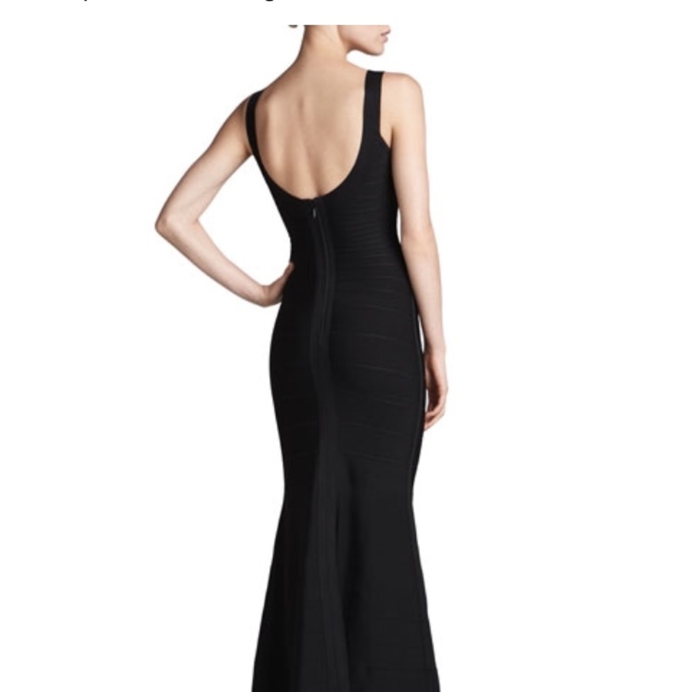 NWT XS Herve Leger Mermaid Gown