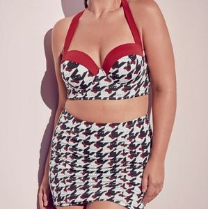 Torrid Hello Kitty Bikini Top & Swim Skirt Size 1x