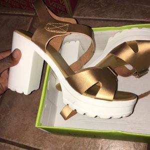 Gold heels