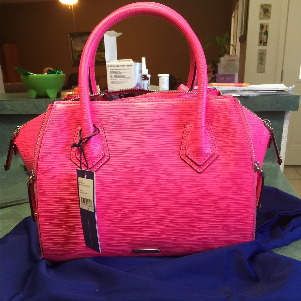 Rebecca Minkoff Mini Perry In electric pink