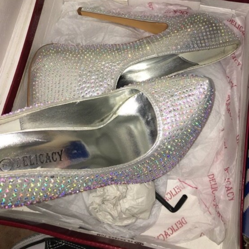 Silver Pumps