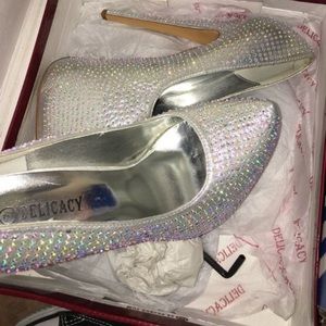 Silver Pumps