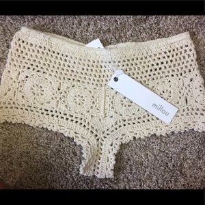 LF crochet booty shorts