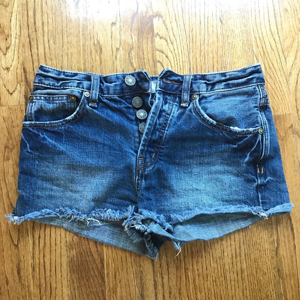 Free People Denim cutoff shorts