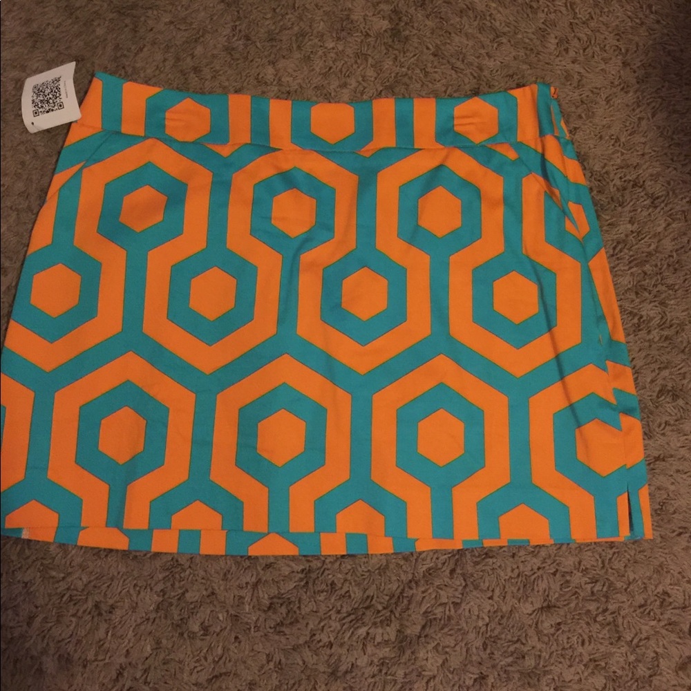 Orange and Green Loudmouth skort
