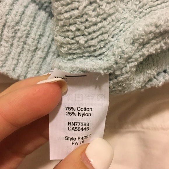 J crew cable scoopneck sweater X-Small mint green - Picture 5 of 6