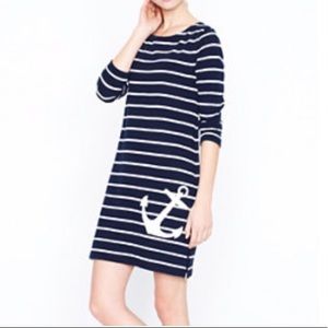 Jcrew Striped Anchor Dress