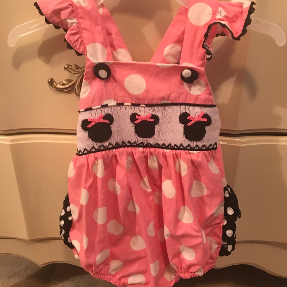Minnie Mouse Smocked Romper