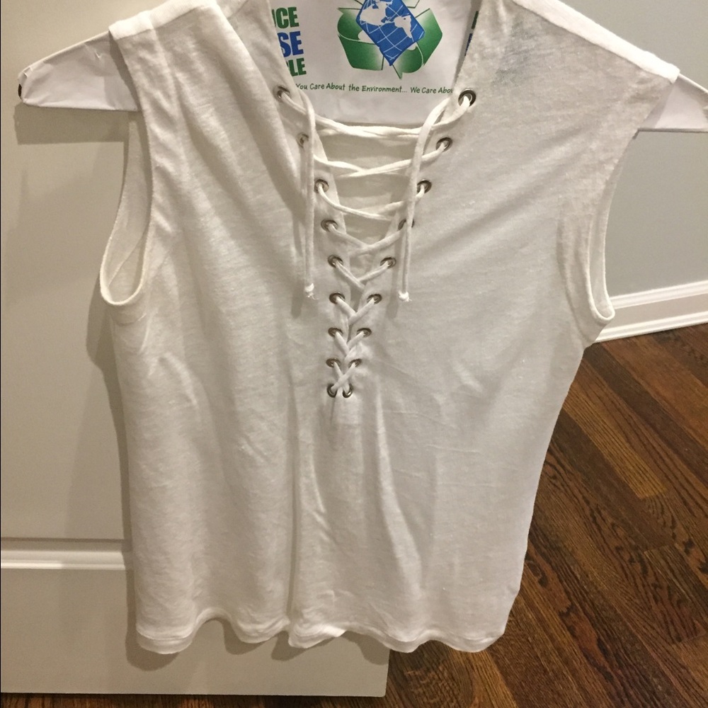 Iro Tissa Lace up top