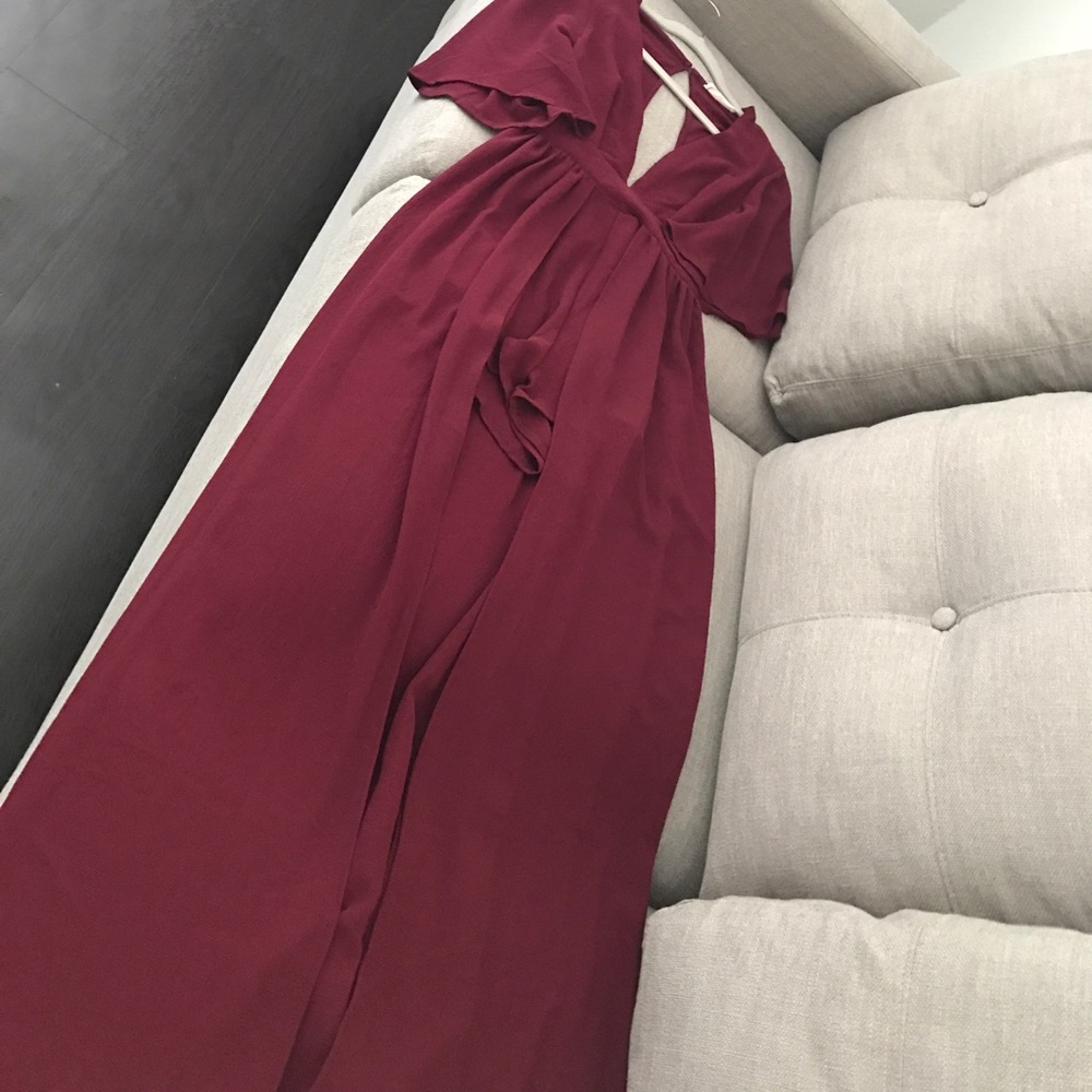 Burgundy•American Threads (boutique)•Maxi Romper