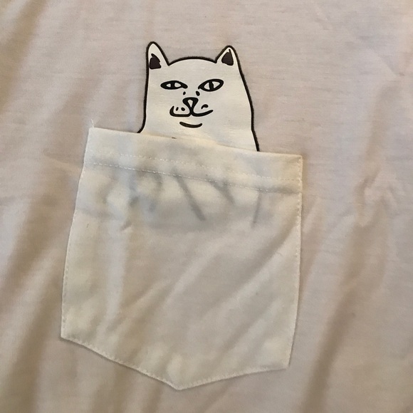 Pocket t-shirt with cat - Picture 5 of 5