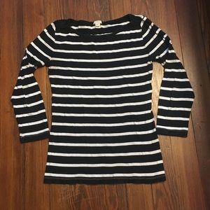 J Crew striped boatneck shirt