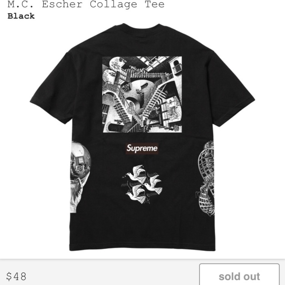 Supreme M.C Esher Collage Tee