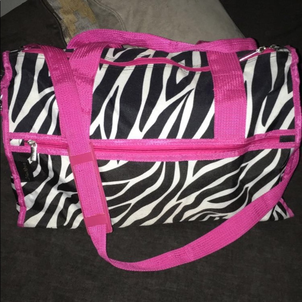 Pink/Zebra Duffle Bag