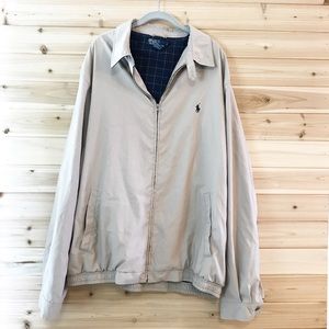 [Ralph Lauren] Tan Zip Up Jacket Windbreaker