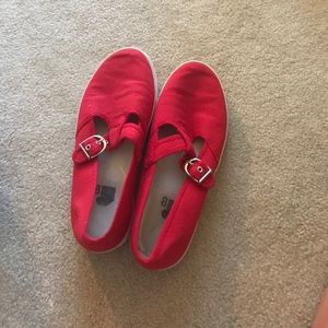 Urban outfitters red Mary Janes