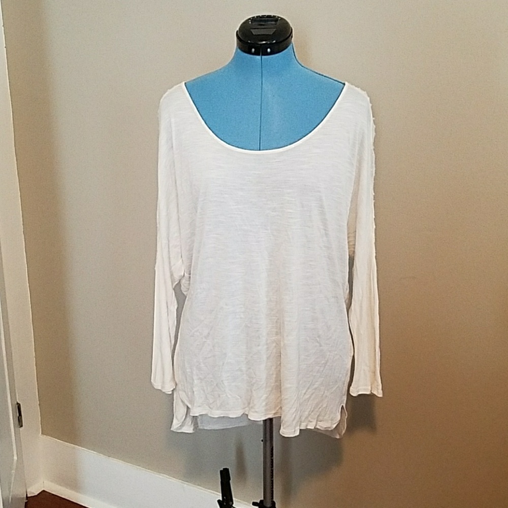 Lucky brand Sheer panel top sz Medium