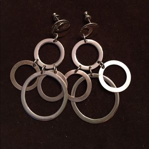 Pianegonda pierced silver earrings