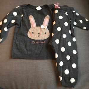 Toddler polka dot sweatsuit