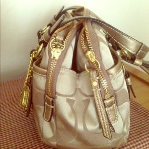 Gold Coach Bag