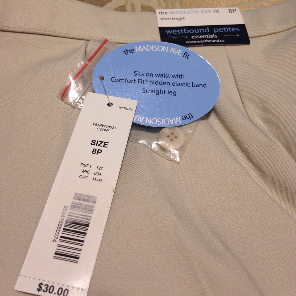 Lot of 2 Westbound Petites - Madison Ave Fit Pants