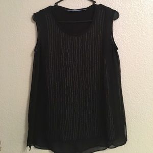Black Tank Blouse