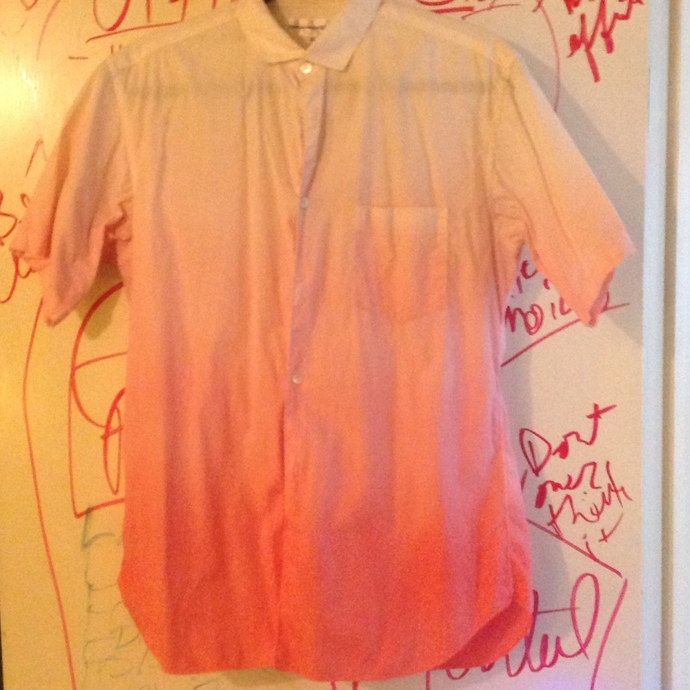 Commes des garçon hand dyed ombré short sleeve