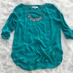 LOFT Turquoise Blouse