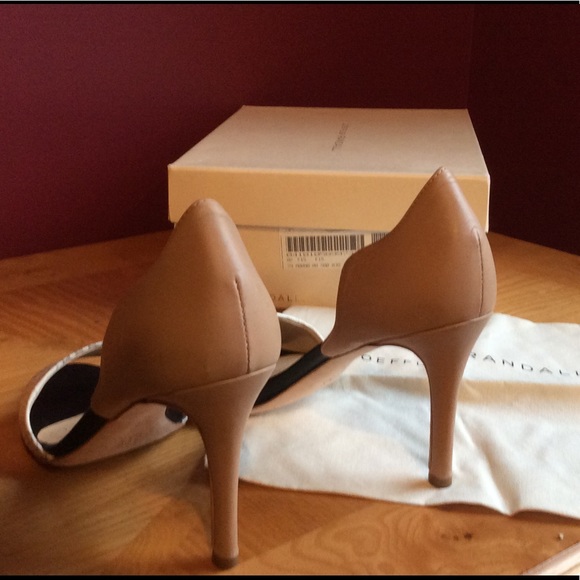 Loeffler Randall d orsay pump white snake& buff - Picture 4 of 7