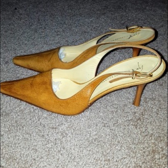 💛💛G. ZANOTTI💛💛OSTRICH SLINGBACKS💙💙 - Picture 4 of 8