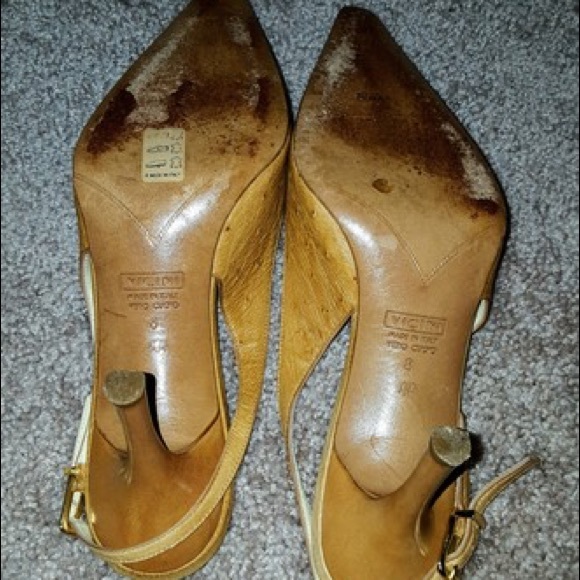 💛💛G. ZANOTTI💛💛OSTRICH SLINGBACKS💙💙 - Picture 5 of 8