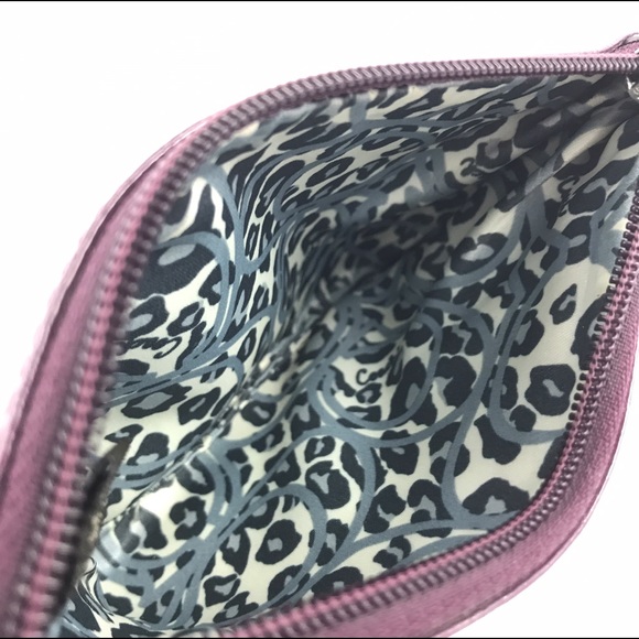 Coach wristlet dark purple purple poppy mini purse