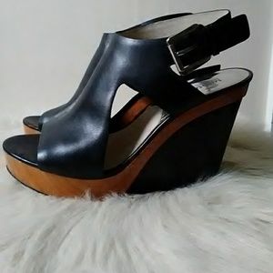 Michael Michael Kors Black Josephine Wedges