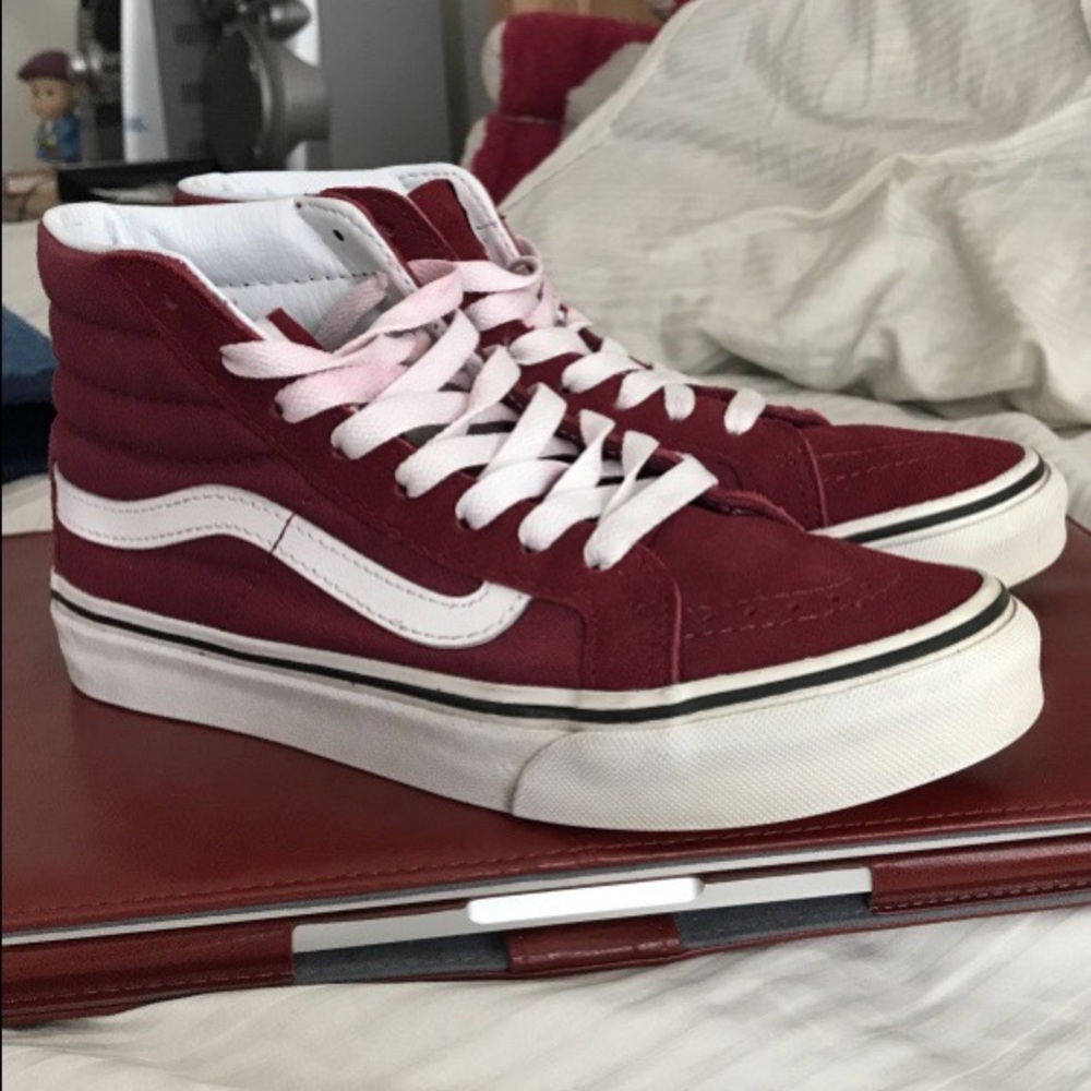 Vans Burgundy High Tops