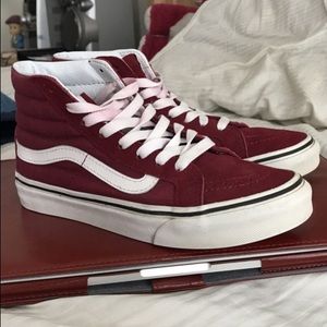 Vans Burgundy High Tops