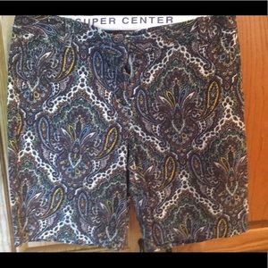 JCrew paisley Bermuda shorts 8