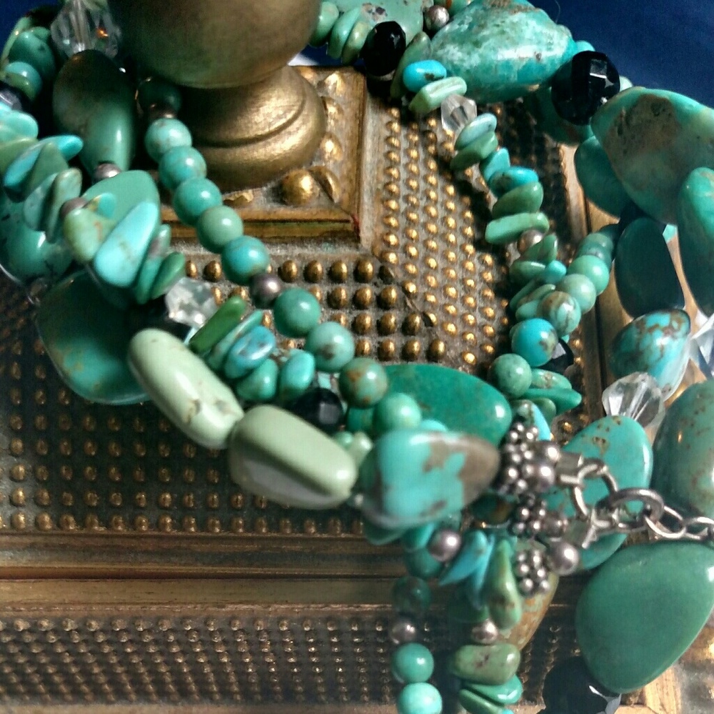 Silpada silver and Turq necklace