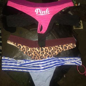 4 PINK THONGS